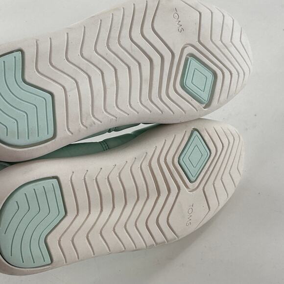 TOMS Alpargata Flats 8 Mallow Puff Quilted Mint Green Women's Comfort - Picture 7 of 7